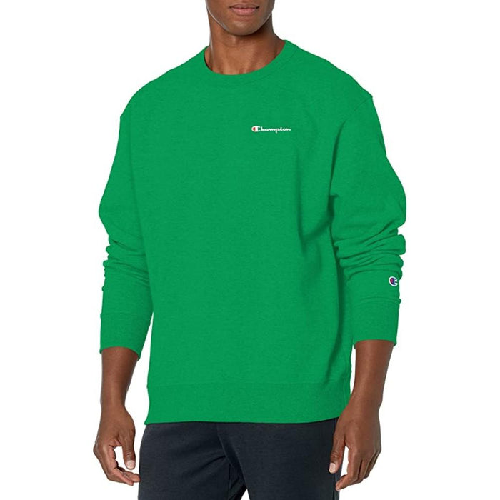 Champion Pullover Masculino Powerblend_Graphic_Crew Ecology_Green