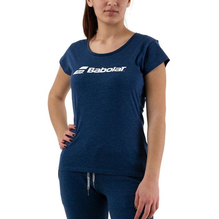 Babolat All_Sports T-Shirt Femenino Exercise_Babolat Estate_Blue_Hthr