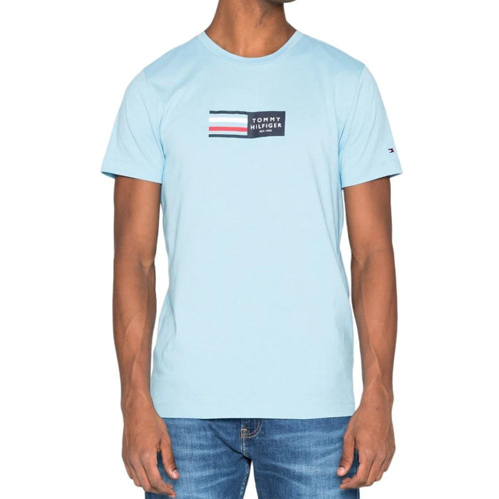 Tommy Hilfiger T-Shirt Masculino Im_Rwb_Corp_Graphic_Tee Columbia_Blue