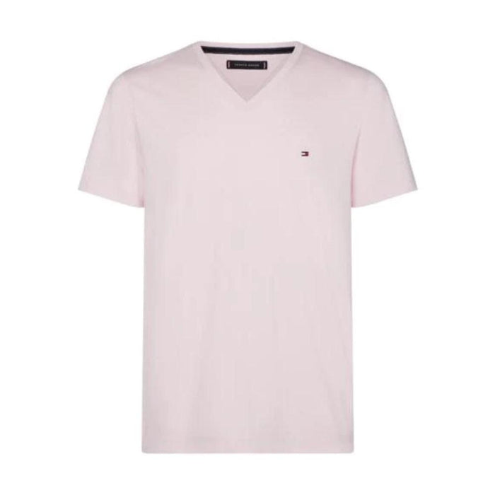 Tommy Hilfiger Masculino T-Shirts_S/S_Core WCC_Essential_Cotton_V-Neck_Tee Light_Lilac