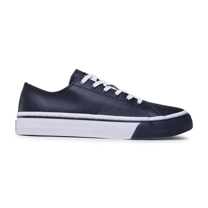 Tommy Hilfiger Casual Masculino Tommy Jeans_Mens_Leather_Vulc Twilight_Navy
