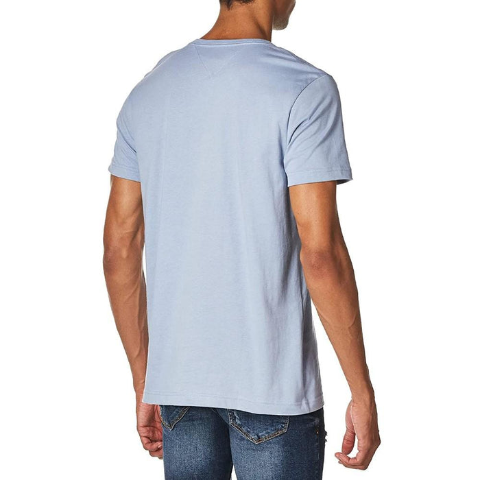 Tommy Hilfiger T-Shirt Masculino |Wcc_Essential_Cotton_Vneck_Tee Daybreak_Blue