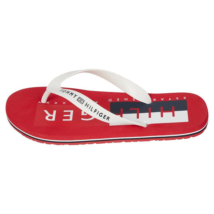 Tommy Hilfiger Masculino Zapatillas Basic_Beach_Sandal Primary Red
