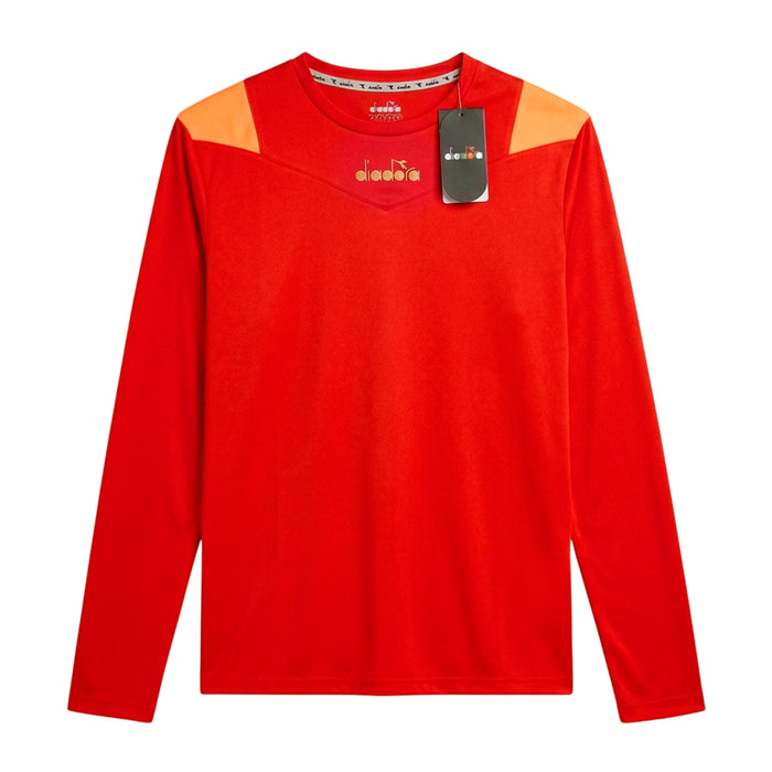 102.172845-45045 DIADORA PRENDAS REMERAS MASCULINO MODA X RUN LS T SHIRT TRUE RED