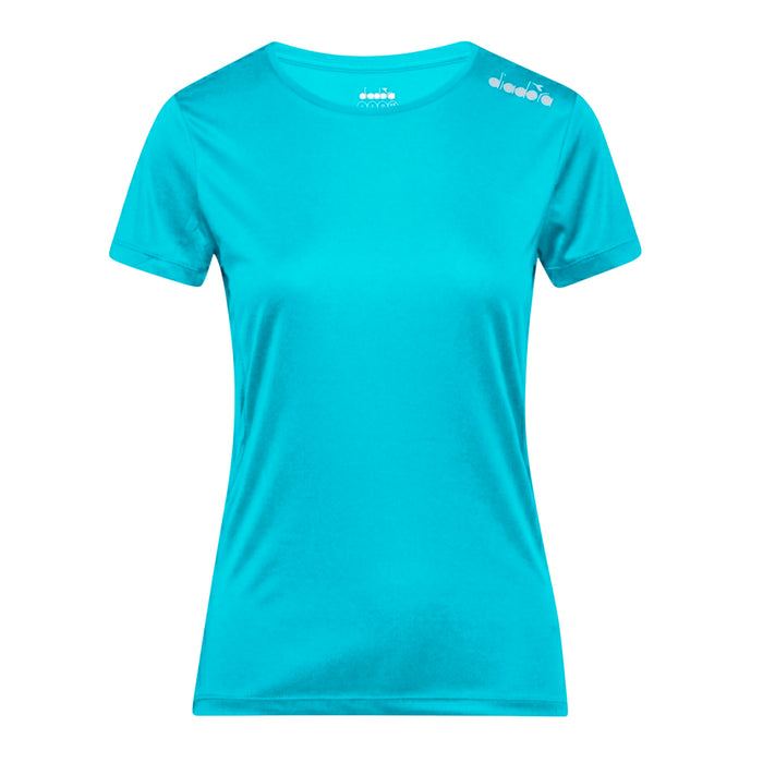 102.175717-65172 DIADORA PRENDAS REMERAS FEMENINO MODA L. SS T-SHIRT RUN SKY-BLUE SCUBA