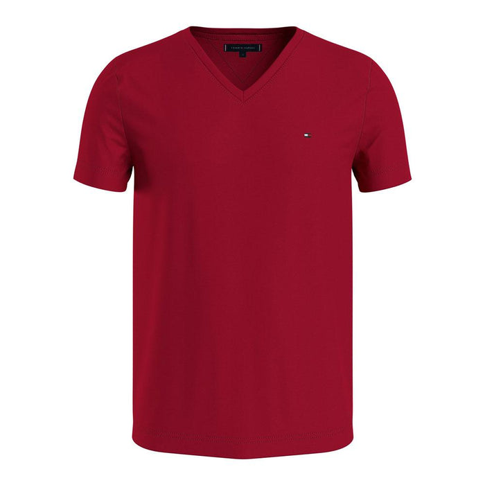 Tommy Hilfiger Remera Masculino WCC ESSENTIAL COTTON VNECK T REGATTA RED