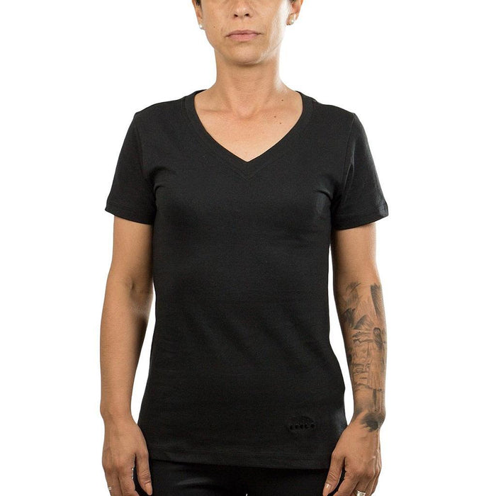 Diadora Femenino T-Shirt V_Neck_T-Shirt Black