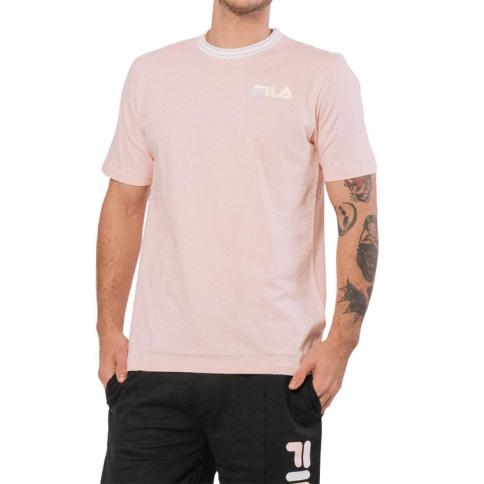 Fila T-Shirt Masculino Beckett Pink Dogwood/White/Clear Water