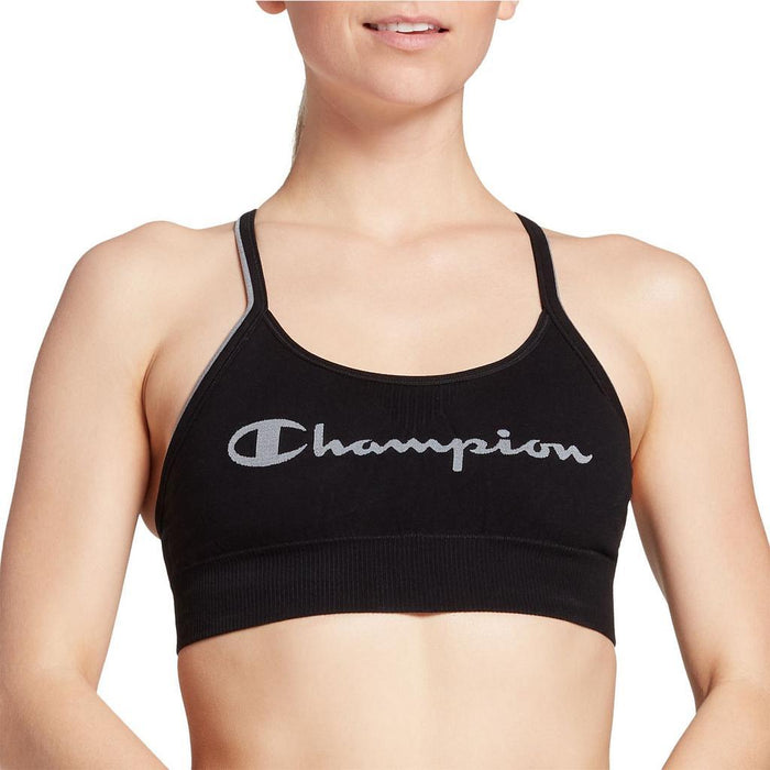 B1534-001 Champion Sport_Bra Femenino The_Sweatshirt_Cami Black