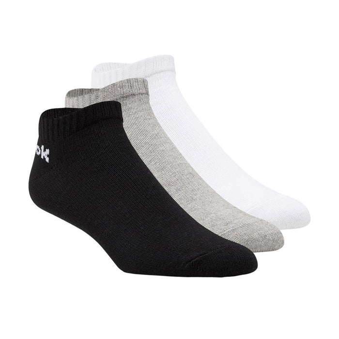 Reebok Medias Unisex Act_Core_Low_Cut_Sock_3P White/black/medium_grey_heather