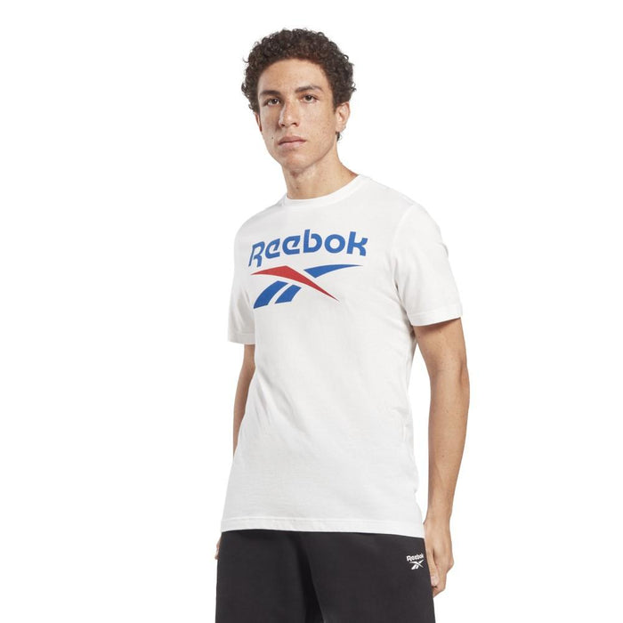 Reebok Masculino Ri_Big_Logo_Tee White/Vector_Blue