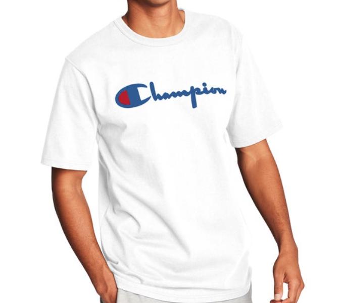 Champion T-Shirt Masculino Jersey_Short_Sleeve_Tee White