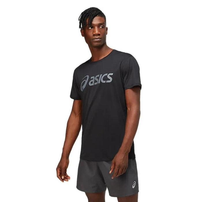 Asics T-Shirt Masculino Silver_Asics_Top Performance_Black/Carrier_Grey