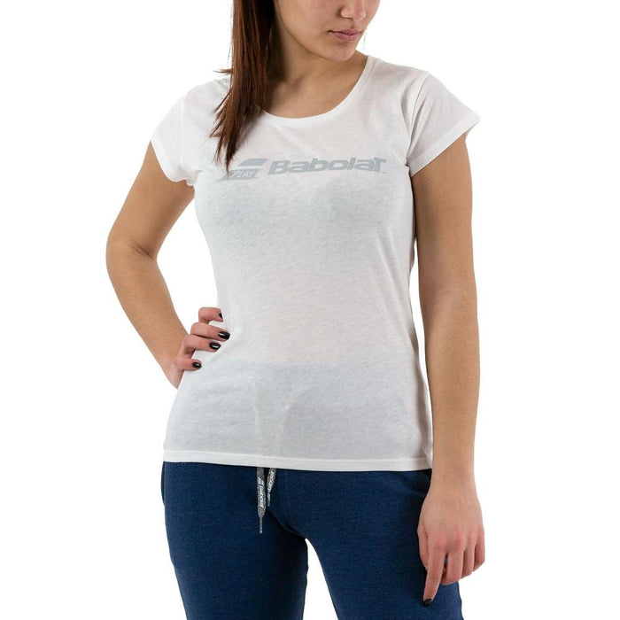 Babolat All_Sports T-Shirt Femenino Exercise_Babolat White/White