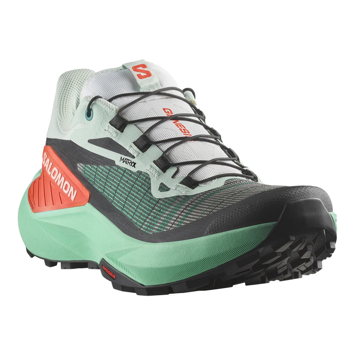 L47588800 Salomon CALZADOS Deportivos Femenino Trail Running Genesis Bay/Electric Green/Cherry Tomato