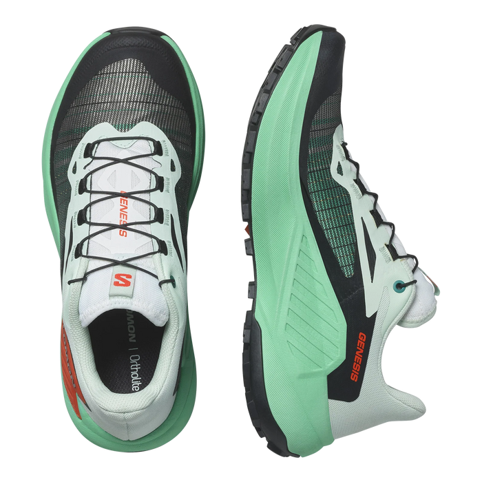 L47588800 Salomon CALZADOS Deportivos Femenino Trail Running Genesis Bay/Electric Green/Cherry Tomato