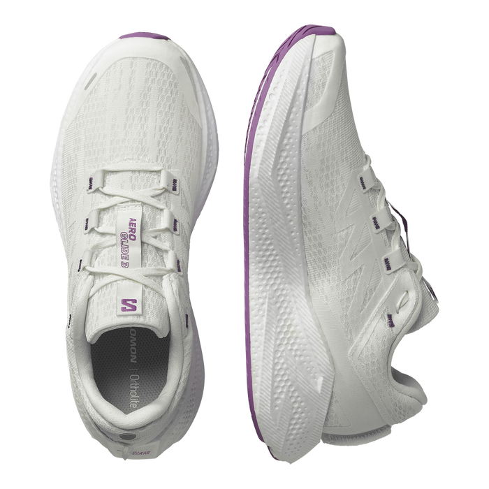 Salomon CALZADOS Deportivos Masculino Road Running Aero Glide 3 White/White/Willow