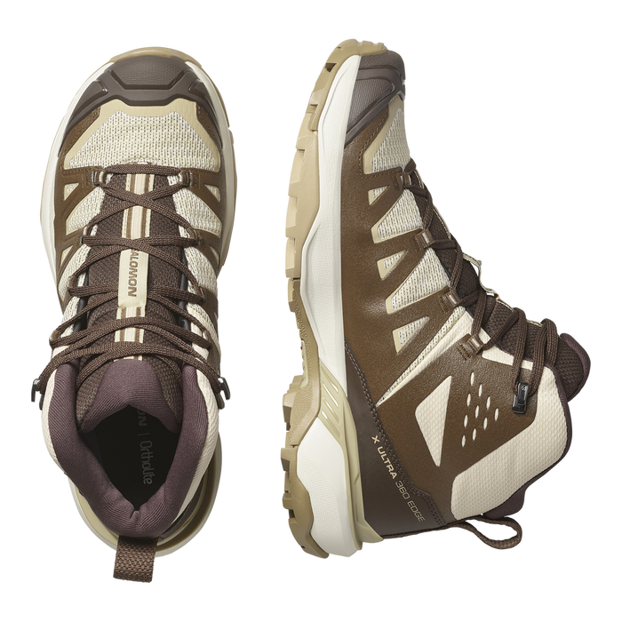 Salomon Outdoors Femenino Hiking X Ultra 360 Gtx Beige/Brown/Khaki