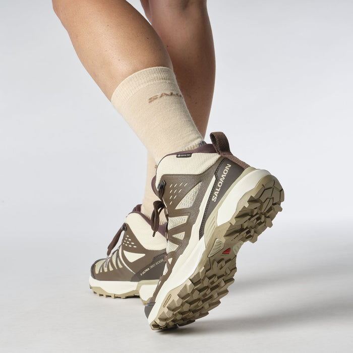 Salomon Outdoors Femenino Hiking X Ultra 360 Gtx Beige/Brown/Khaki