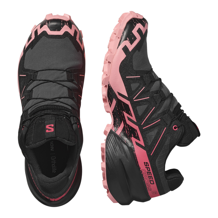 Salomon Calzados Deportivos Femenino Trail Running Speedcross 6 Gtx Nine Iron/Black/Flamingo