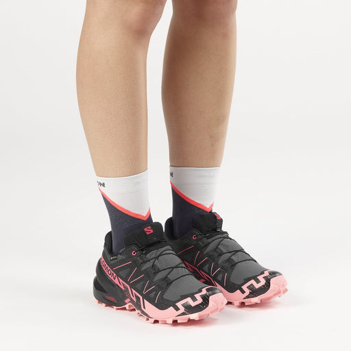 Salomon Calzados Deportivos Femenino Trail Running Speedcross 6 Gtx Nine Iron/Black/Flamingo