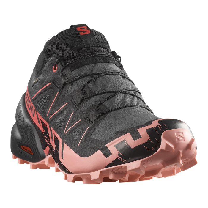 Salomon Calzados Deportivos Femenino Trail Running Speedcross 6 Gtx Nine Iron/Black/Flamingo