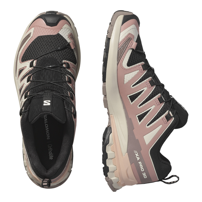 Salomon Deportivos Femenino Trail Running Xa Pro 3D V9 Black/Burlwood/Mahoganyr