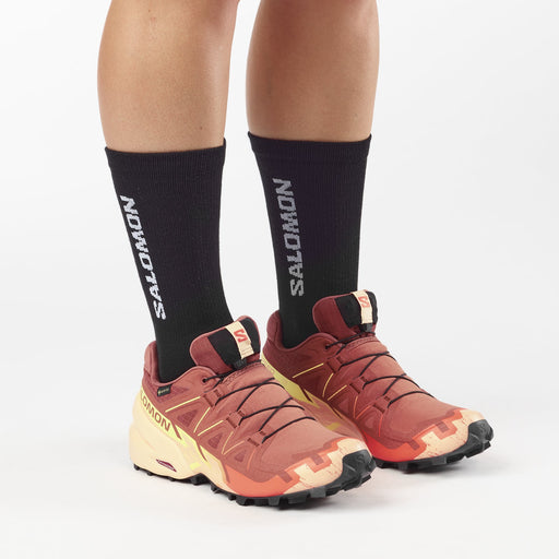 Salomon Calzados Deportivos Femenino Trail Running Speedcross 6 Gtx Pecan Bro/Almond Cream/Snny Lime