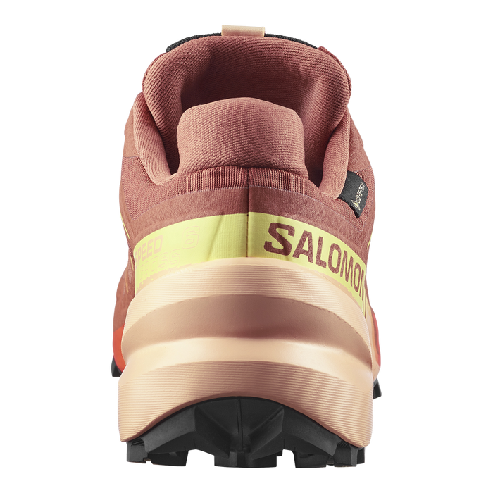 Salomon Calzados Deportivos Femenino Trail Running Speedcross 6 Gtx Pecan Bro/Almond Cream/Snny Lime
