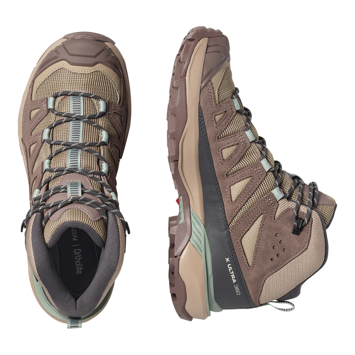Salomon Deportivos Femenino Hiking X Ultra 360 Ltr Mid Gtx Desert Ta/Iron/Green Mil