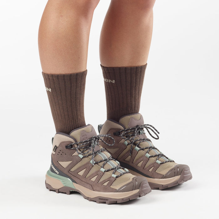 Salomon Deportivos Femenino Hiking X Ultra 360 Ltr Mid Gtx Desert Ta/Iron/Green Mil