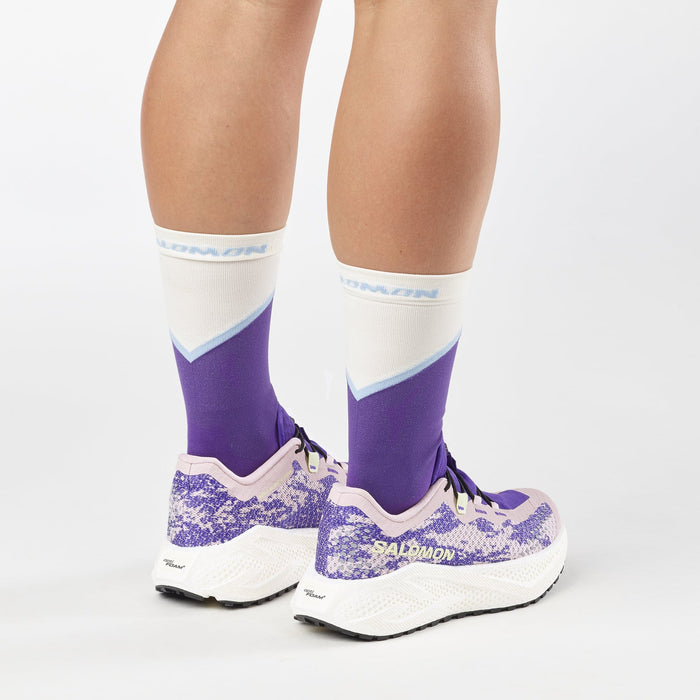 Salomon Calzados Deportivos Femenino Road Running Aero Glide 4 Grvl Shadow Gr/Deep Blue/Butterfly