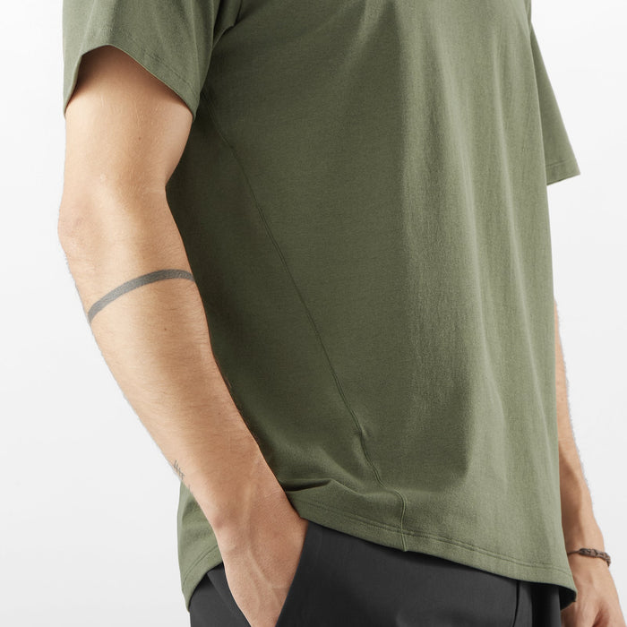 Salomon Prendas Remeras Masculino Running Trackline SS Tee Grape Leaf