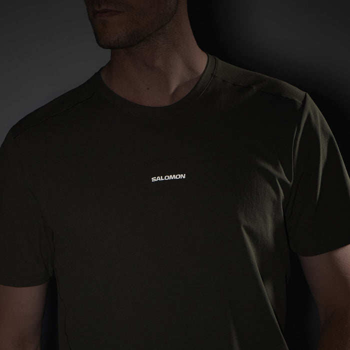 Salomon Prendas Remeras Masculino Running Trackline SS Tee Grape Leaf
