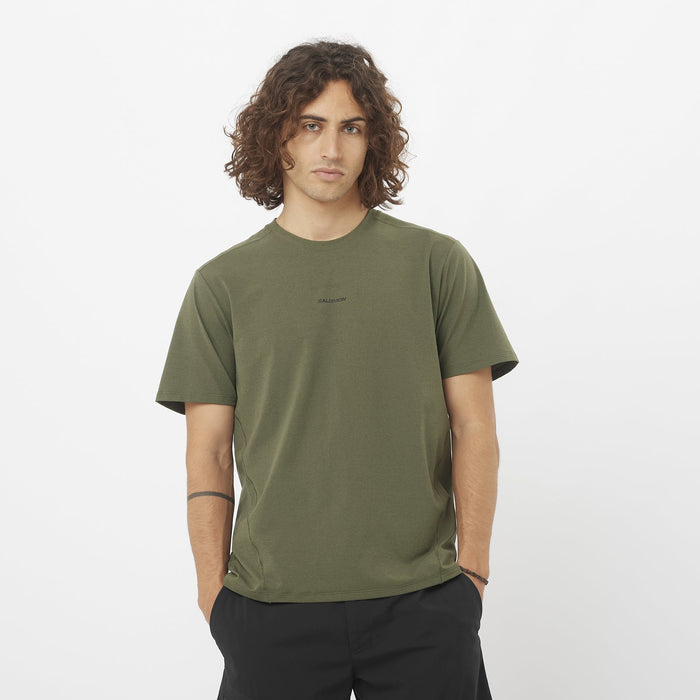 Salomon Prendas Remeras Masculino Running Trackline SS Tee Grape Leaf