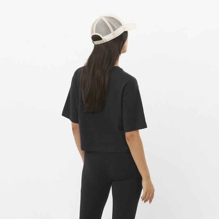 Salomon Prendas Remeras Femenino Running Short Ss Tee Relaxed Black