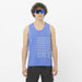 Salomon Prendas Musculosas Masculino Running Sense Aero Singlet Gfx Ultramarine/White