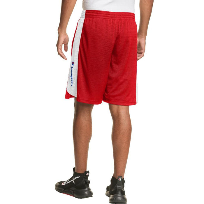 Champion Short Masculino 10_Inch_Mesh_Basketball_S Scarlet