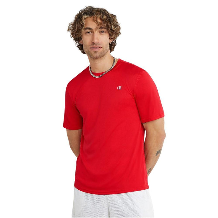 Champion Remeras Masculino Double Dry Core Tee Scarlet
