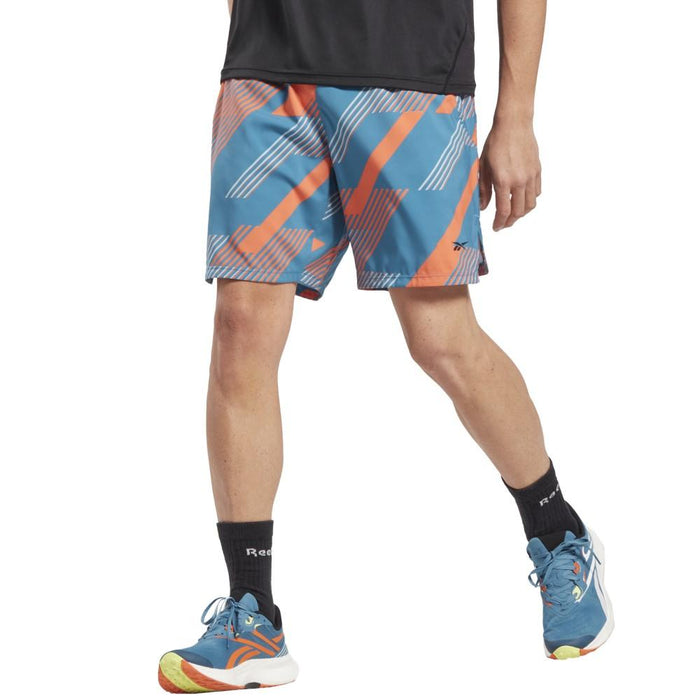 Reebok Masculino Ts_Speed_3.0_Aop_Short Steely_Blue_S23-R