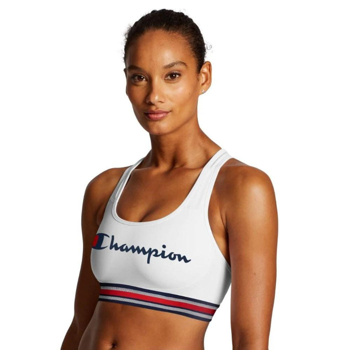 Champion Sport_Bra Femenino The_Absolute_Workout-Stripe White