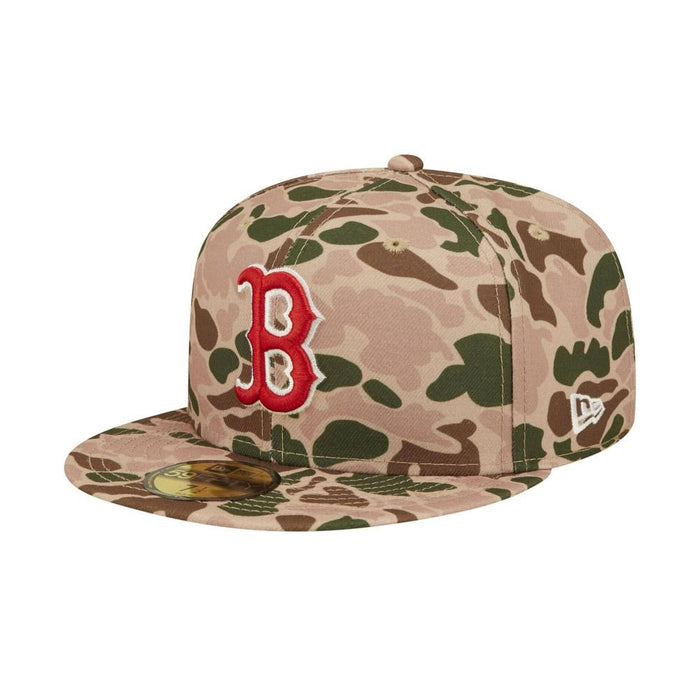 New_Era Gorros MLB 59Fifty Boston_Red_Sox Camouflage/Red/Orange