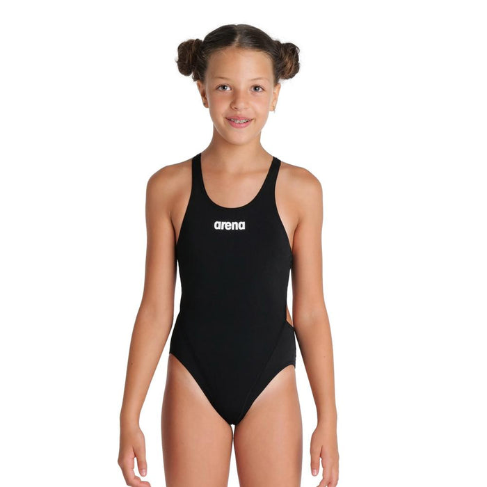 004764-550 Arena Traje de baño Niños Natacion Swimsuit Swim Tech Solid Black White