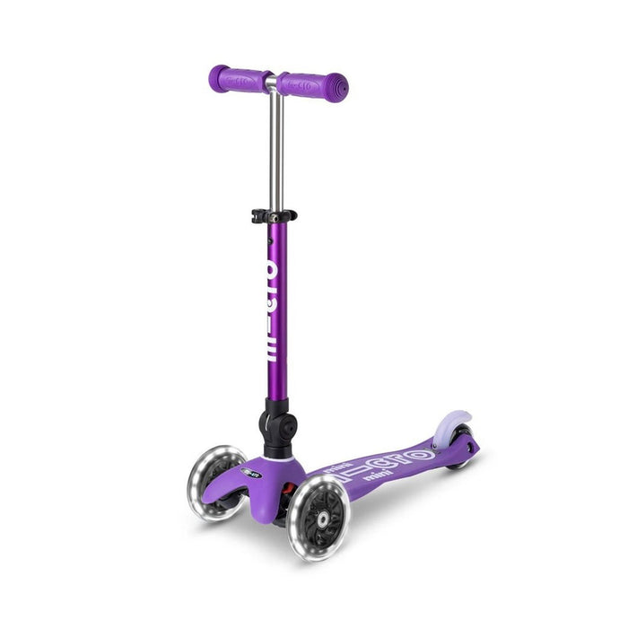 SCOOTER Mini Micro Deluxe Foldable LED Purple