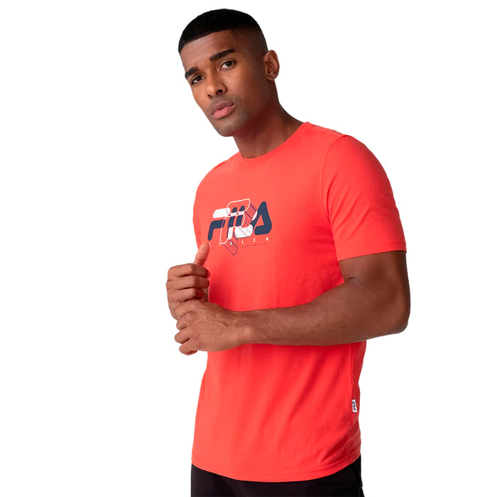 Fila Remeras Masculino Moda F Italia Red Chilli