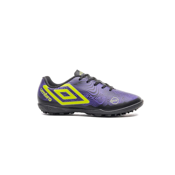 U07FB00179-106 Umbro Calzados Society Niños Futbol Orbit Jr Negro/Electric Purple/Verde Limon