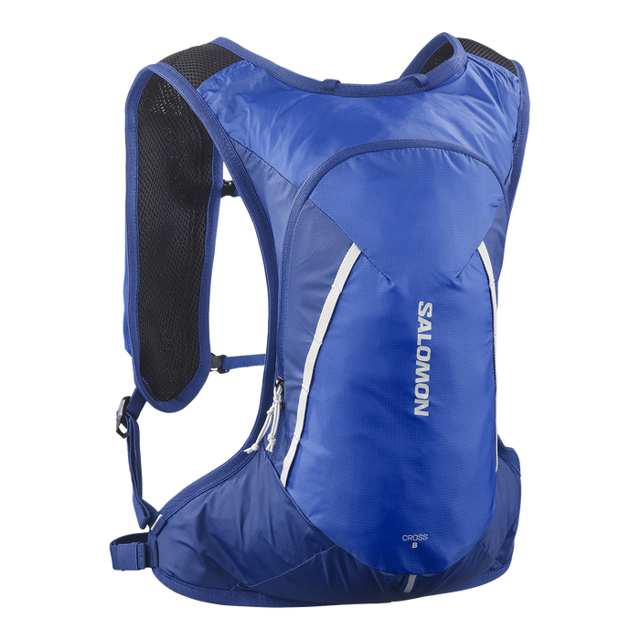 Salomon Mochilas Unisex Running Cross 8 Nautical Blue/Limonges/Lunar Rock