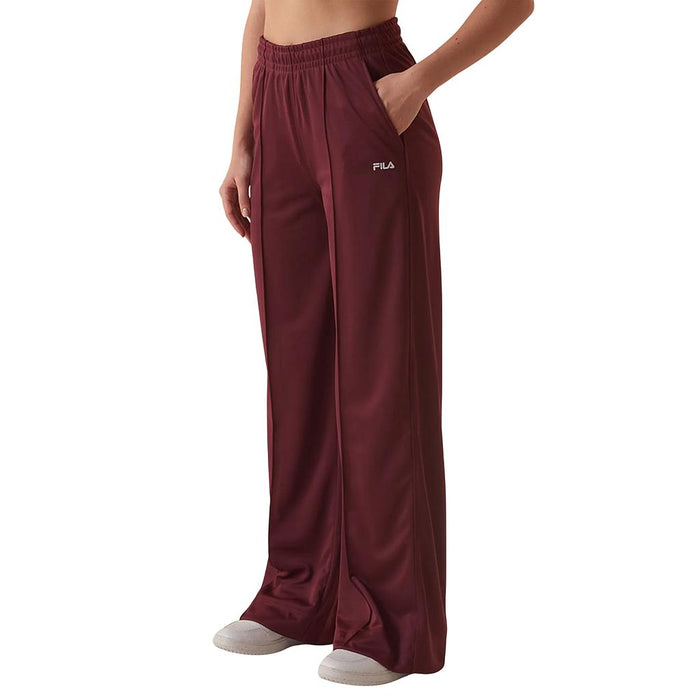 Fila Pantalones Femenino Moda Wide Letter Wine