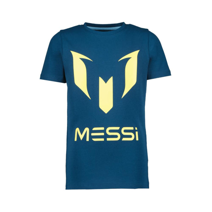 Messi Remeras Niños Logo-tee-Messi Oil Blue