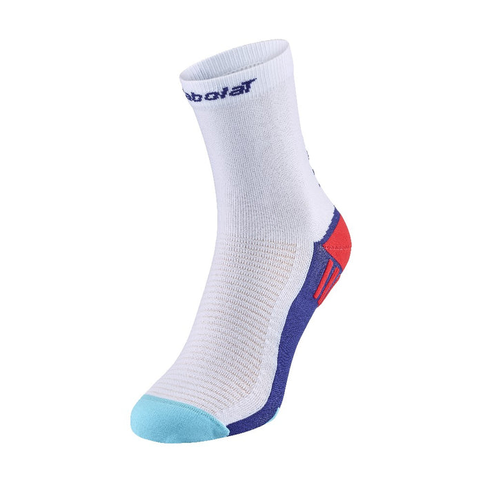 5UA1323P-1082 Babolat Padel Medias Padel Mid-Calf Socks White/Surf Blue